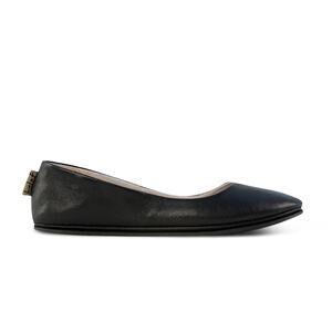 French Sole FS/NY Womens Sloop Slip On Flats US 11 Black Nappa Leather NIB